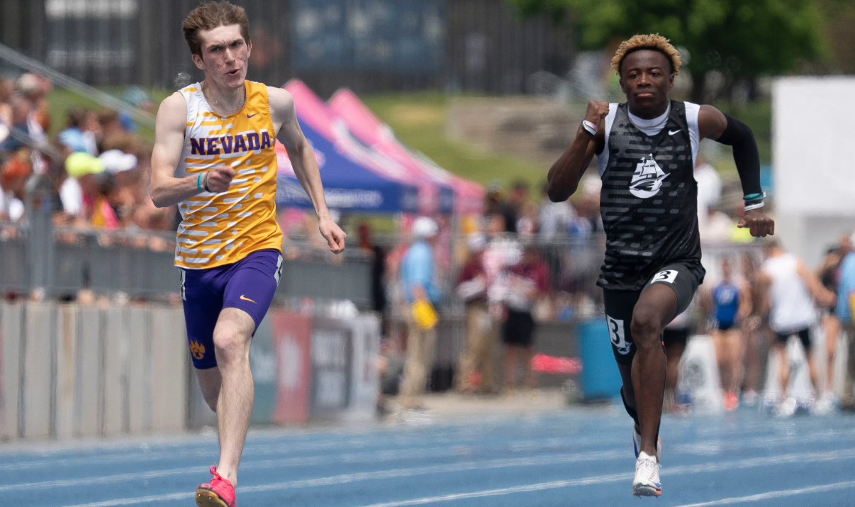 Connor Kunze Wins the 100M at the 2025 State High School Track Meet